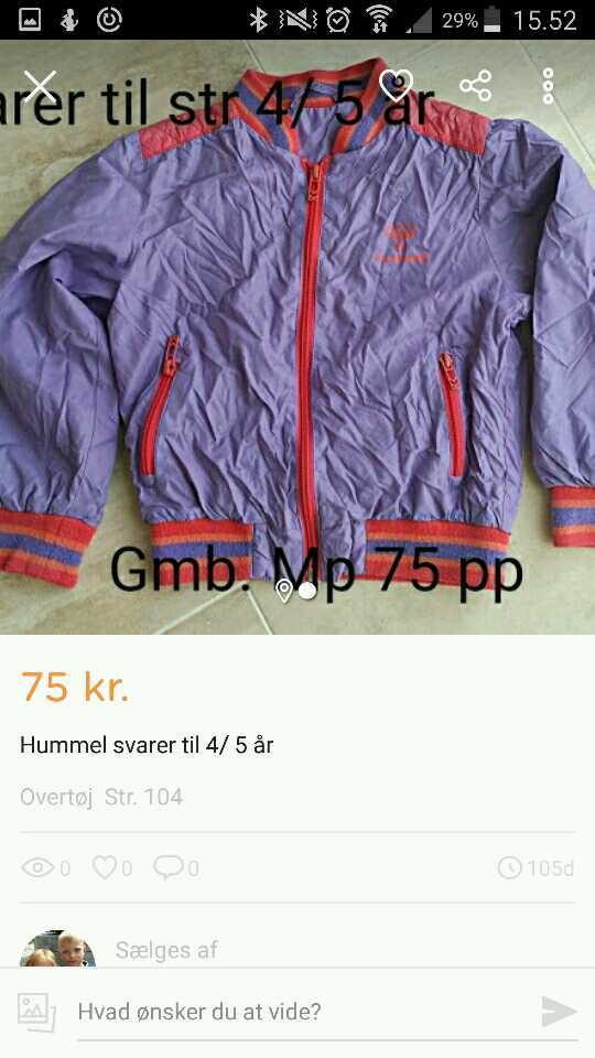 Køb Hummel Tynd sommer jakke i størrelse 110 af Bettina på Reshopper · Shop secondhand til børn, mor og