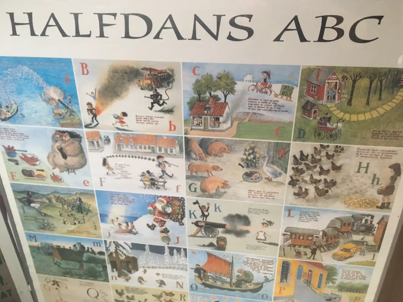 Køb Halfdans ABC Plakat i ramme af på Reshopper · secondhand til børn, og bolig