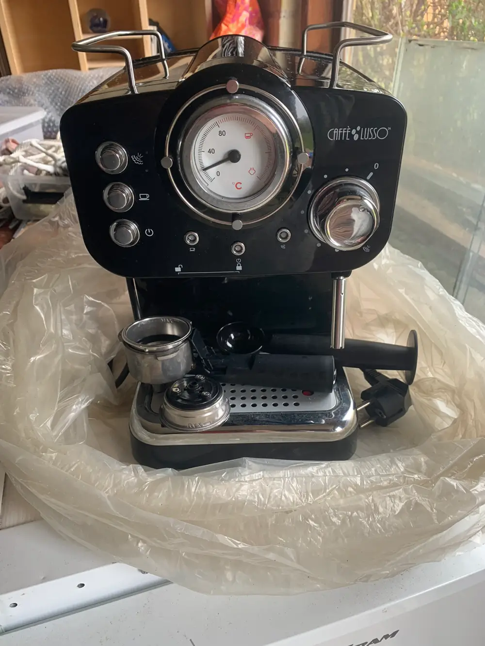 Cafe lusso Espresso maskine af Anja på Reshopper · Shop secondhand til børn, mor og bolig