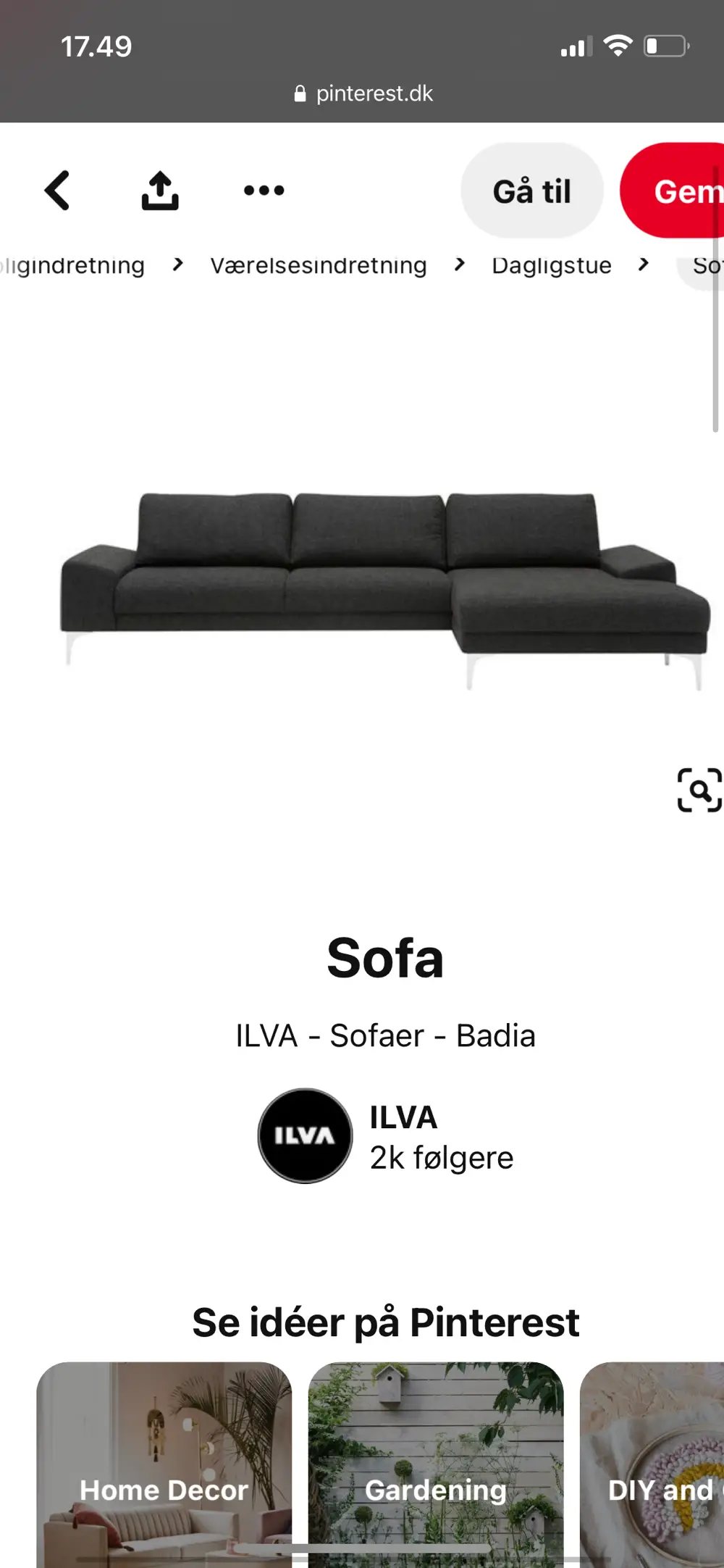 Køb Ilva, Chaiselong sofa af Pil på Reshopper · Shop secondhand til børn, mor og