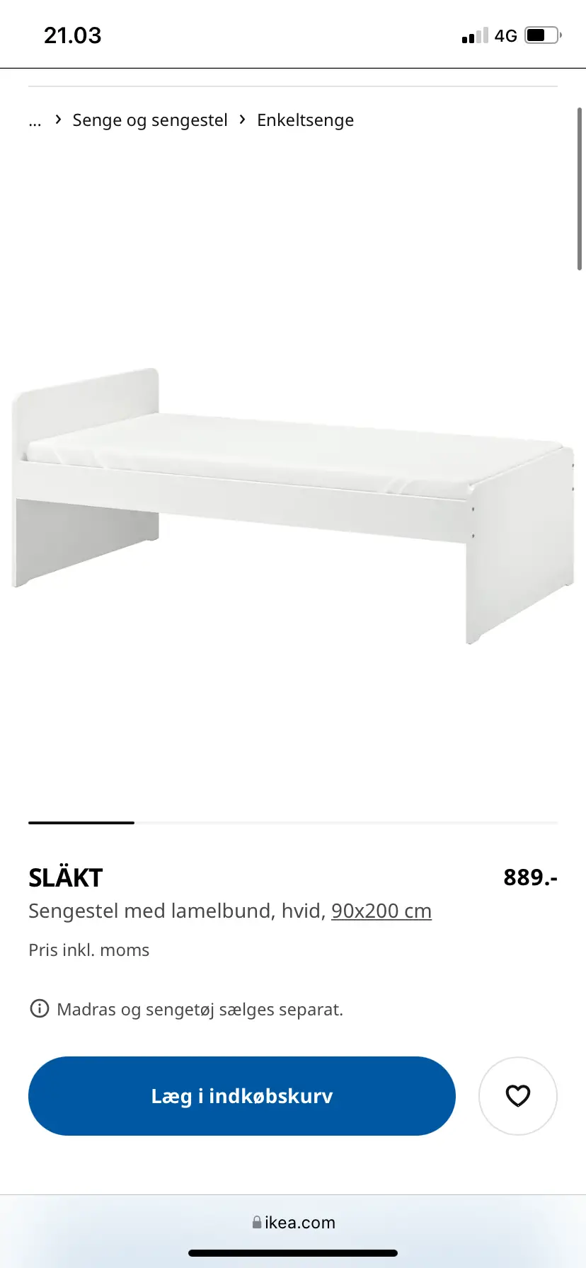 pint rigdom jeg fandt det Køb IKEA Seng, Släkt af Anne-Sofie på Reshopper · Shop secondhand til børn,  mor og bolig