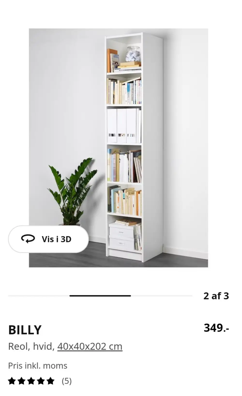 IKEA Billy reol af Maria på · Shop secondhand til mor og bolig