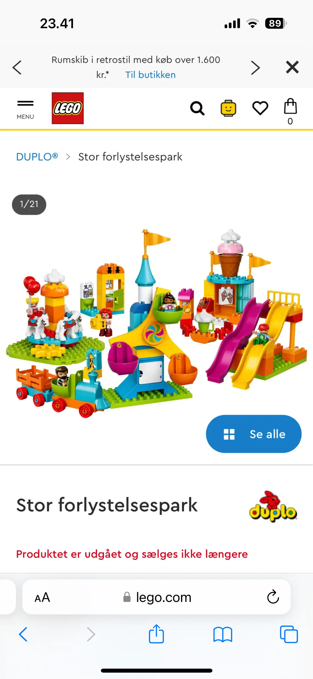 ødemark bagværk Udveksle Køb LEGO Duplo Stor forlystelsespark 10840 af Kristine på Reshopper · Shop  secondhand til børn, mor og bolig