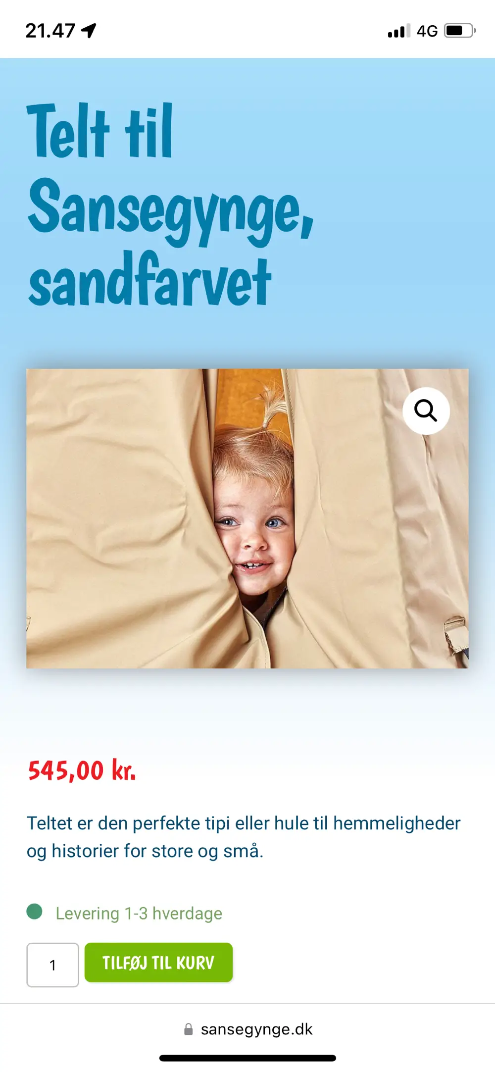 Køb Sansegynge Telt til sansegynge af på Reshopper · Shop secondhand til børn, mor og