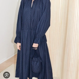 skall studio moonlight silk dress Skall Studio Moonlight Silk Dress Organic Cotton Silk Long Sleeve S Bin-H