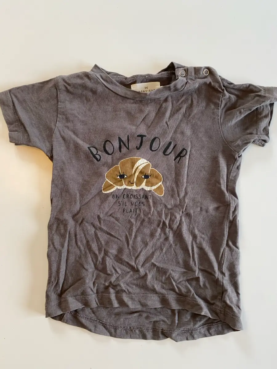 MONSIEUR MINI Tシャツ MONSIEUR MINI クロワッサンシャツ MONSIEUR