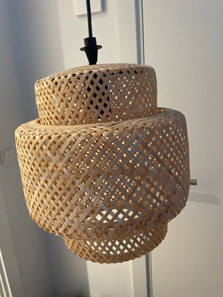 Kb IKEA Bambus lampe fra Trine A p Reshopper
