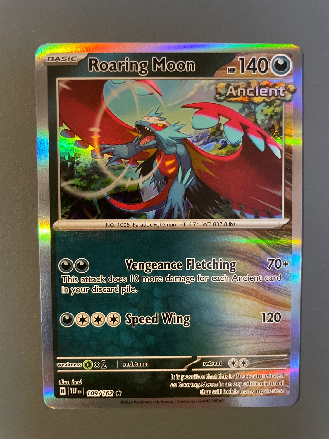 roaring moon pokemon card holo Roaring Moon Ex Box main image 0