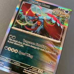 Kb Pokmon Roaring Moon Holo Rare 109162 fra Maj I p R... Kb Pokmon Roaring Moon Holo Rare 109162 fra Maj I p R...