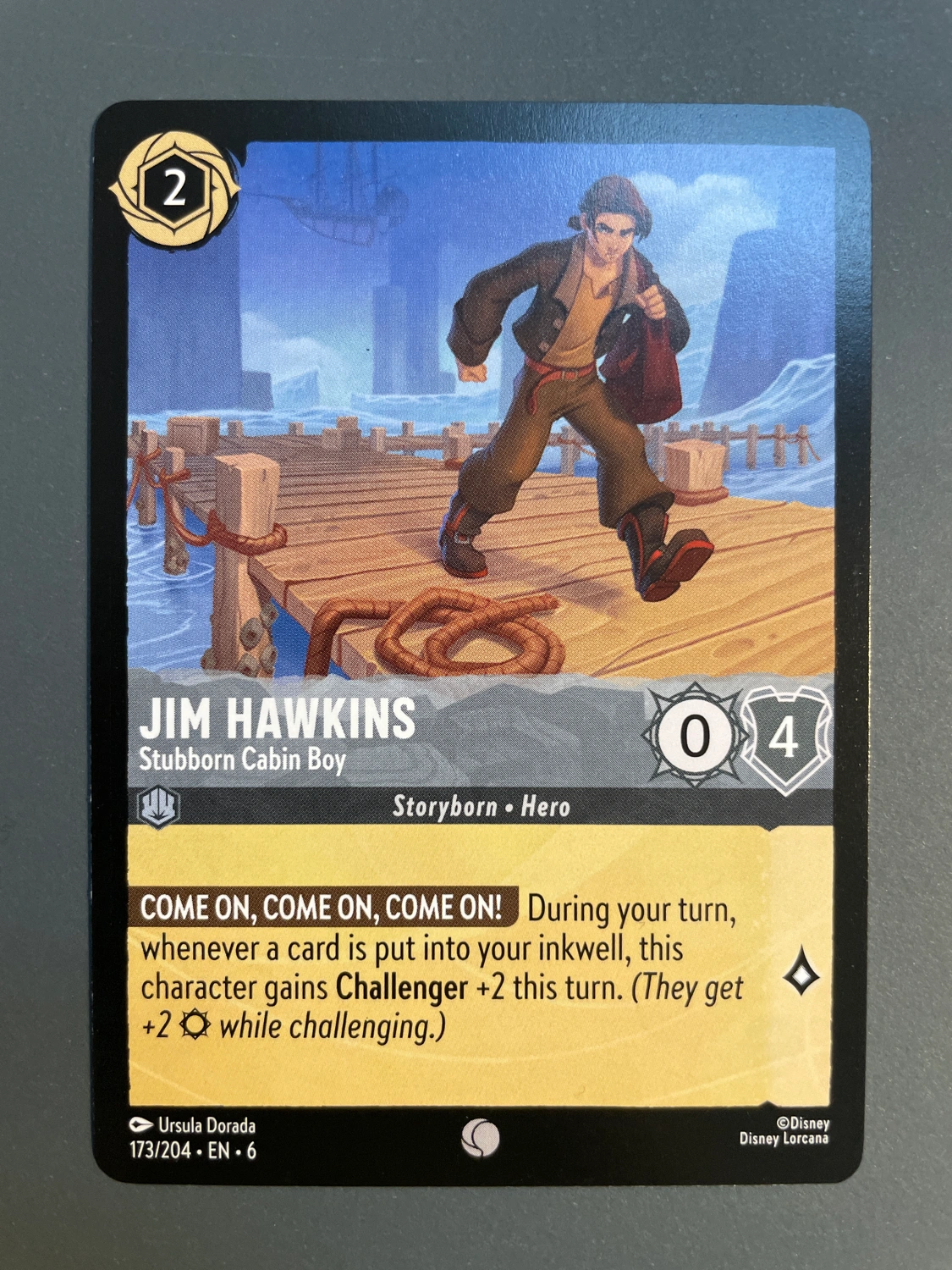 Kb disney lorcana Jim Hawkins 173204 fra Maj I p Resh... Kb disney lorcana Jim Hawkins 173204 fra Maj I p Resh...