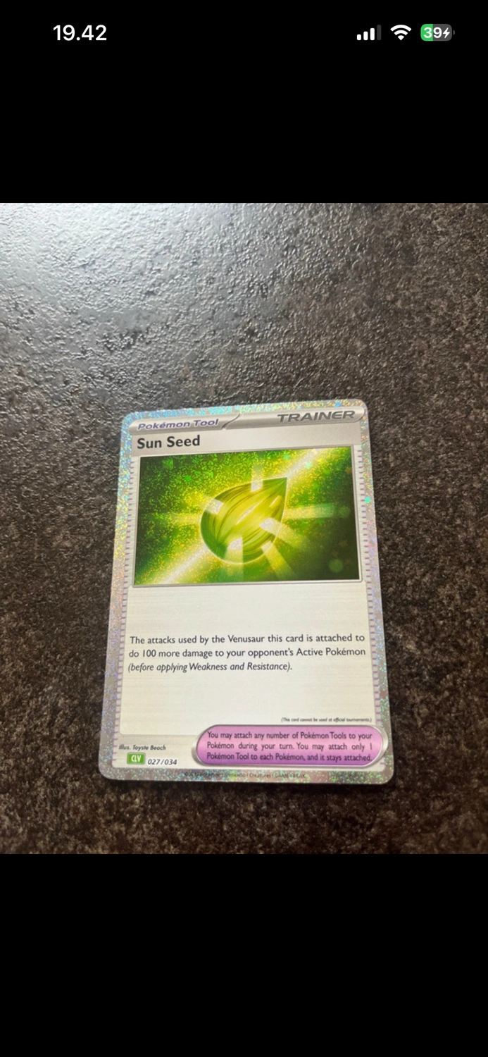 Kb Pokmon Sun Seed CLV 027 fra Familien B p Reshopper